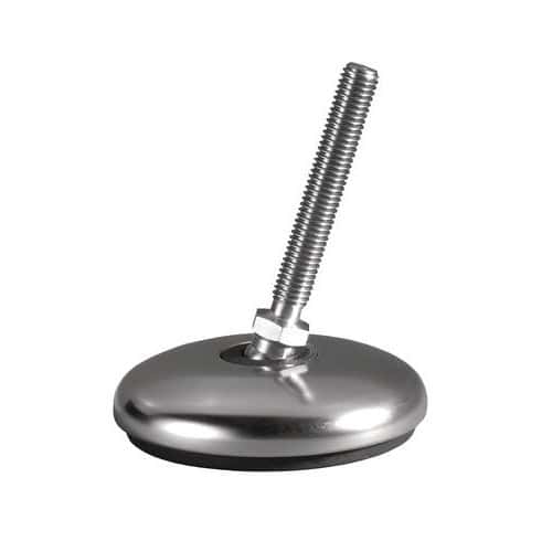 Stainless steel adjustable foot - Ø 80 mm - 1200 kg - Stainless steel