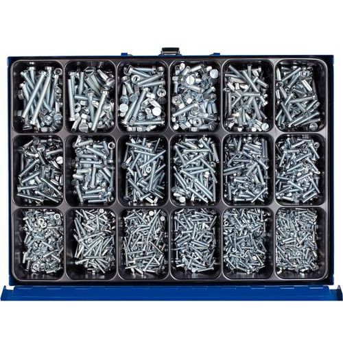 Case with cylinder head slotted screws and hex nuts - 3060 pieces