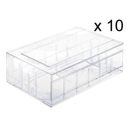 Crystal polystyrene drawer unit - Per set
