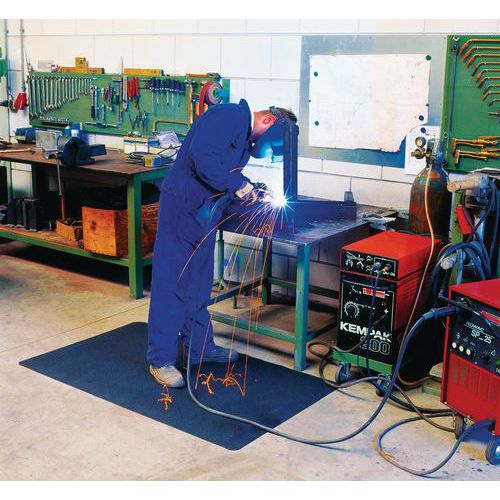 Sparksafe ergonomic anti-fatigue welding mat - Plastex