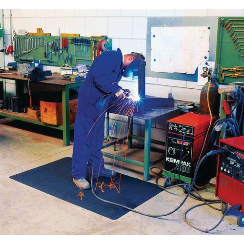 Sparksafe ergonomic anti-fatigue welding mat - By mat - Plastex