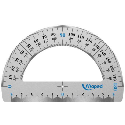 Maped 180° aluminium protractor