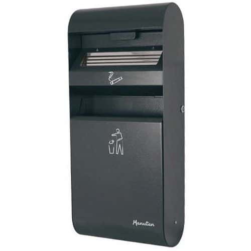 Wall-Mounted Ashtray Bin - 3L /14L - Manutan Expert