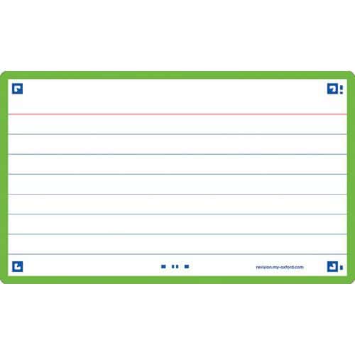 Flash 2.0 ruled flashcards, 75x125 mm - Oxford