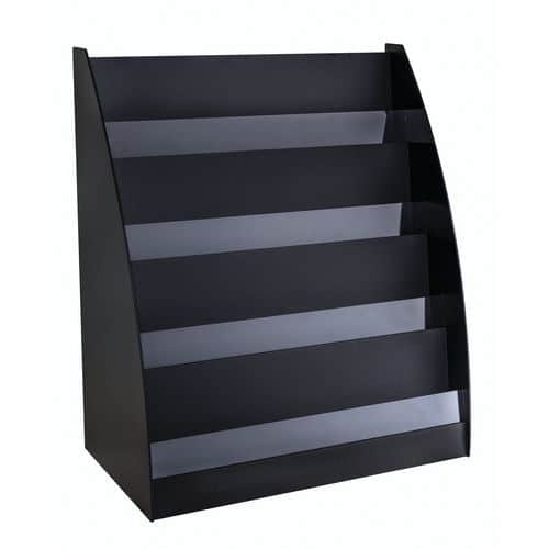 Display unit - Black - 800x910x472 mm - Paperflow