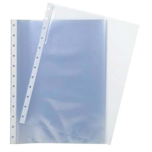 Exacompta A4 transparent punched document sleeve - pack of 10