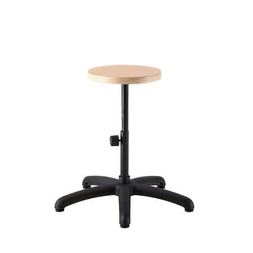 Low workshop stool - With central screw