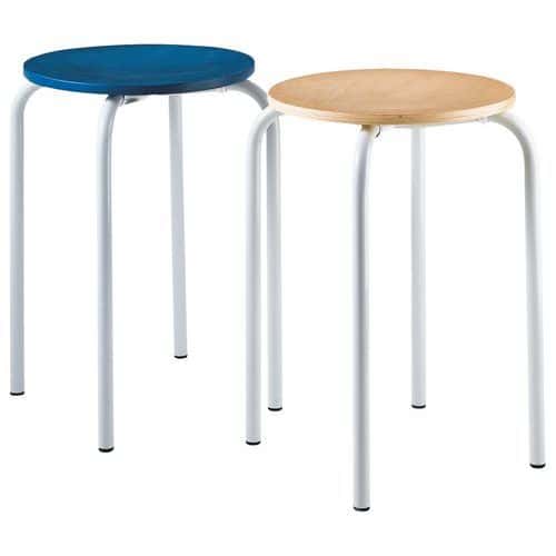 Low stool with four feet
