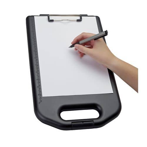 A4 clipboard with storage compartment