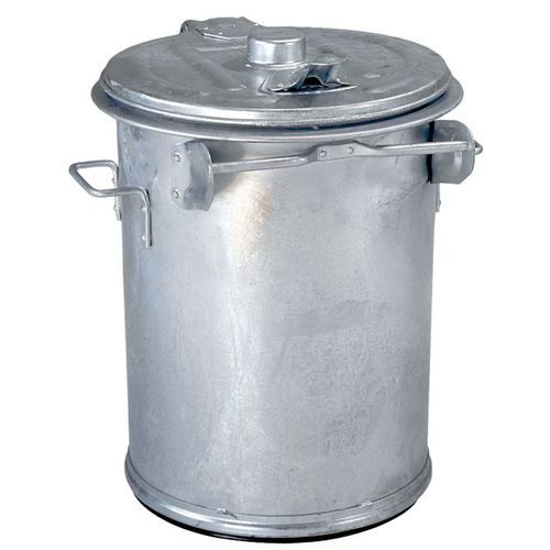 Galvanised steel bin - 70 L and 90 L