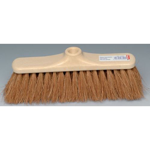 Broom with coconut fibre bristles