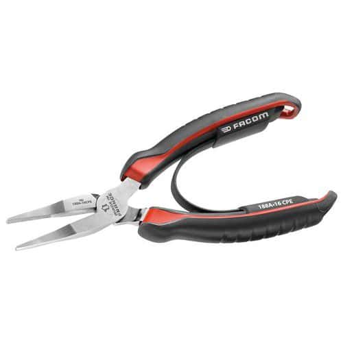 Half-round flat-nose pliers