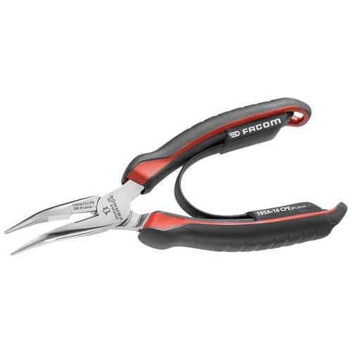 Half-round short bent-tip pliers