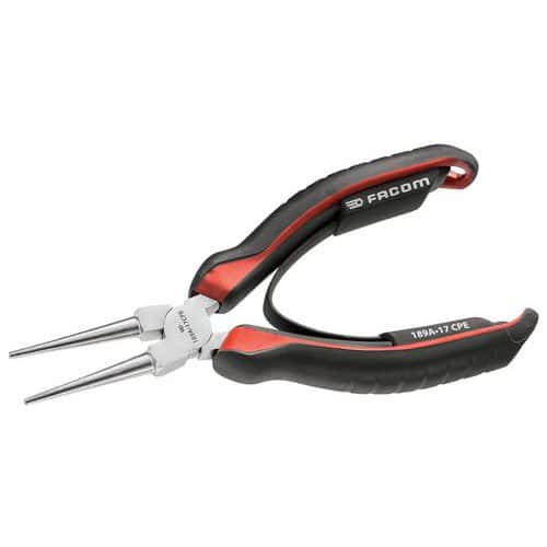 Long, round-nose pliers