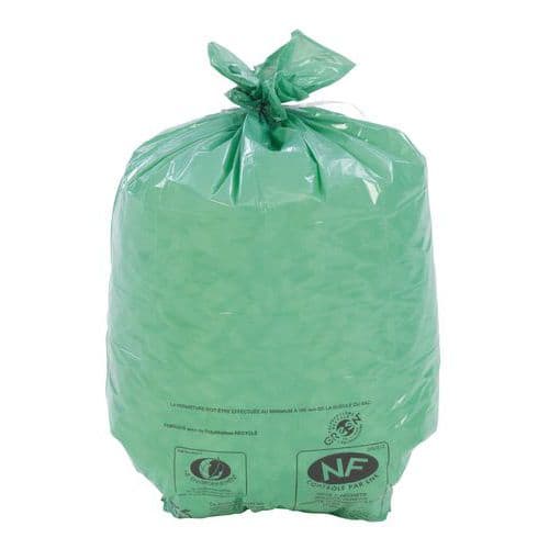 Bin bag - Recycled LDPE, NF Environnement certified - Light waste - 30 and 50 l