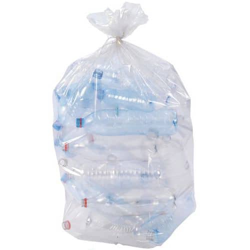 Clear bin bag - 80% recycled material