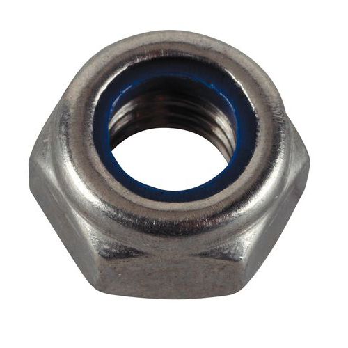 Self-locking hex nut DIN 985 A2 steel