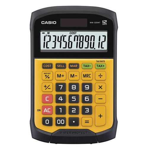 Waterproof and dust-proof calculator - WM320MT - Casio