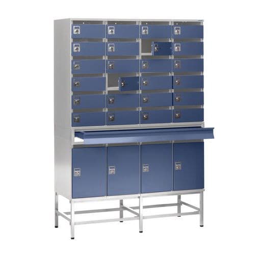 Postal locker sorting drawer