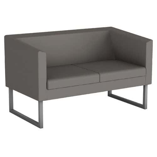 Punto two-seater PVC sofa for reception areas