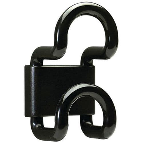 Wall-mounted hook - Wire - 1 double hook - Unilux