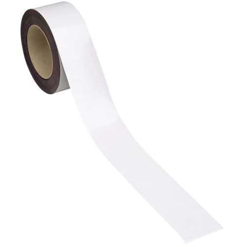 10m Label Holding Tape Roll - Magnetic & Erasable - White - Manutan Expert