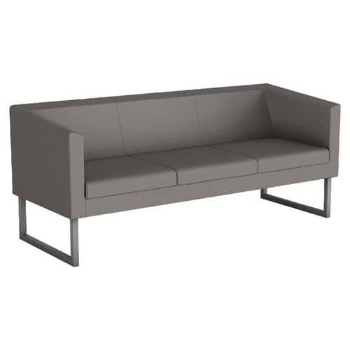 Punto three-seater sofa for reception areas - Sokoa