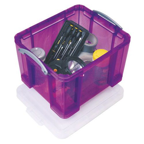 Storage container - Length 480 mm - 18 to 35 l - Translucent model