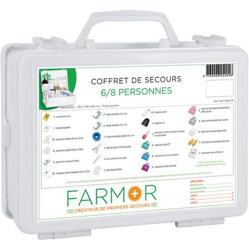 Multi-risk first-aid kit for eight people - FARMOR