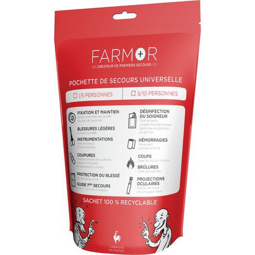 Universal first-aid pouch for ten people - FARMOR