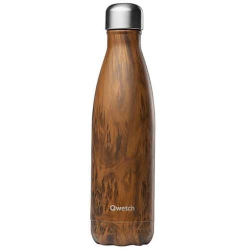 Wood insulated bottle, 500 ml - Qwetch