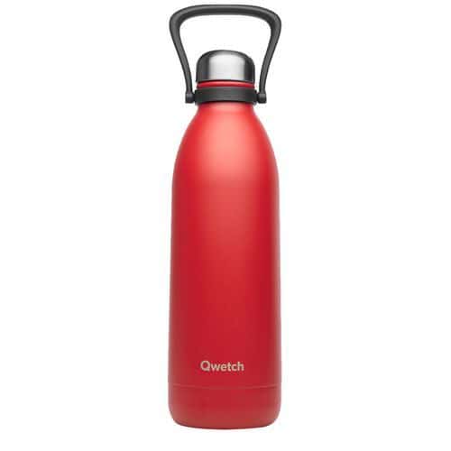 Matt red insulated bottle, 1.5 l - Qwetch