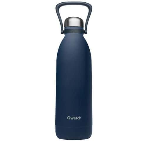 Blue granite insulated bottle, 1.5 l - Qwetch