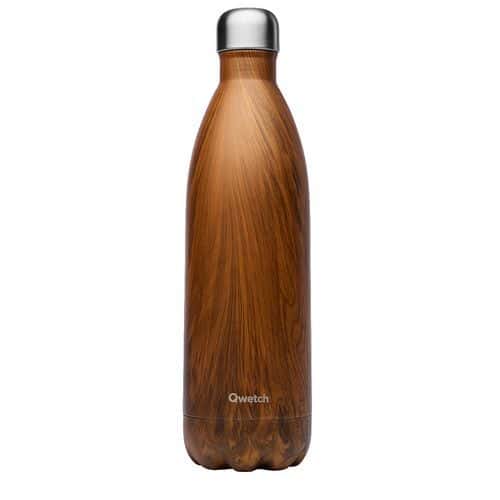 Wood insulated bottle, 1 l - Qwetch