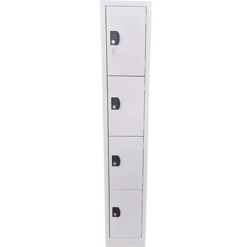 Used Locker - Grey 4 Door Commercial Storage - 1800x315x300mm