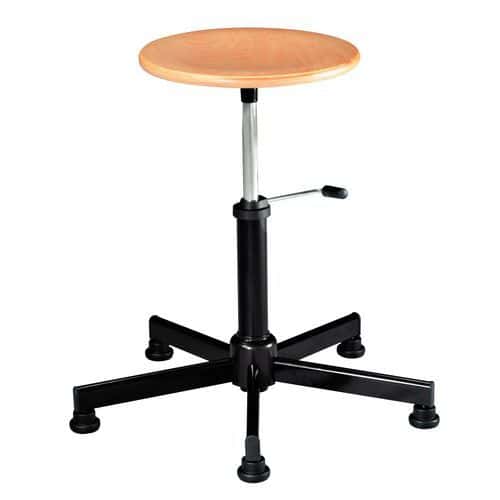 Primo low workshop stool - Feet and castors - Linea