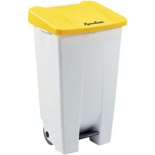 Plastic Mobile Pedal Bin - 120-Litre Capacity - Food Waste - Manutan Expert