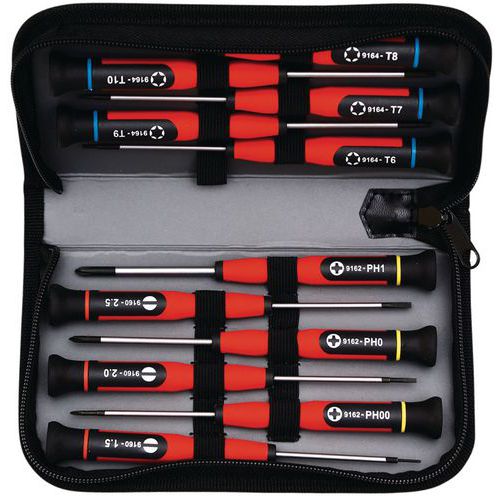 Precision screwdriver kit - 12 screwdrivers