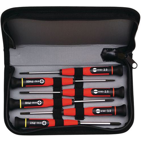 Precision screwdriver kit - 6 micro screwdrivers