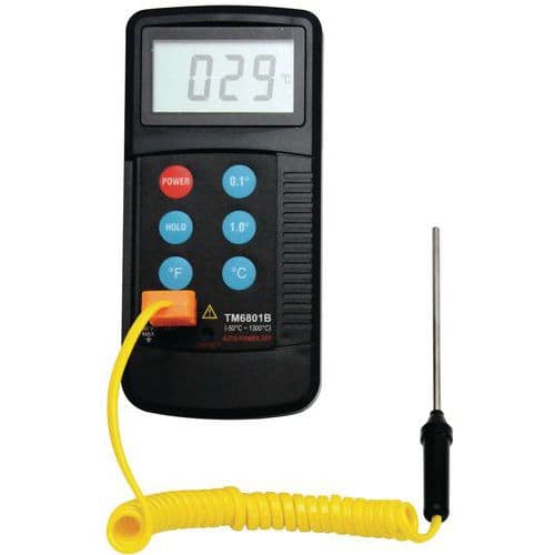 Digital Probe Thermometer - Dual Measurement - Manutan Expert