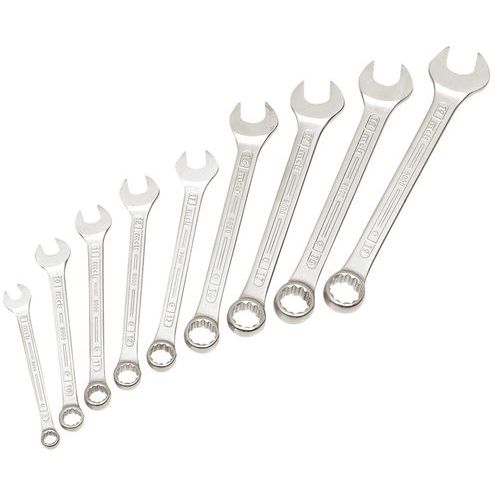 9, 12 and 16 piece metric combination spanner sets