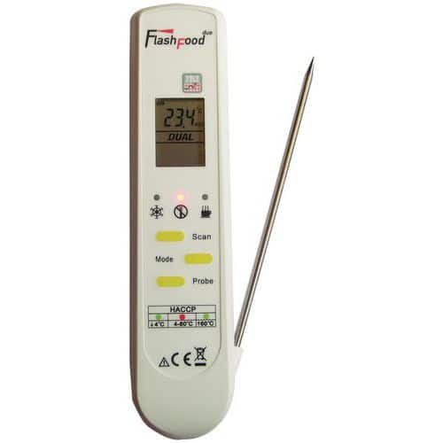 FLASHFOOD - Duo Infra-red Food Thermometer with probe