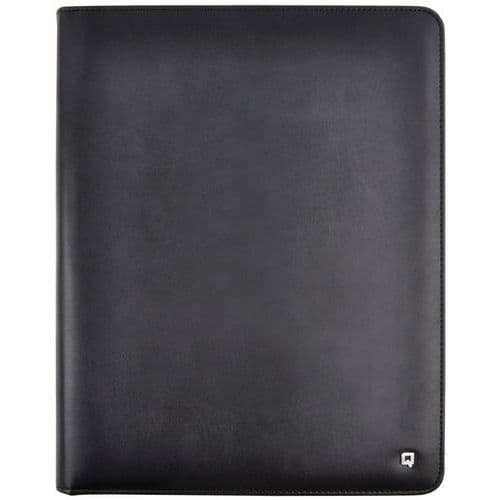 A4 leather zipped conference folder
