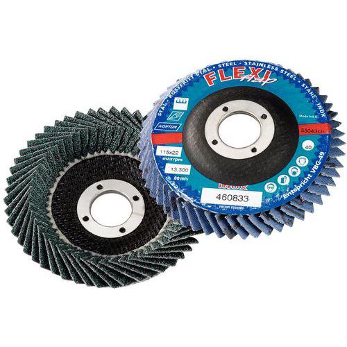 FLEXI flap disc — grit 40 to 80