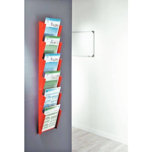 Shaula wall display for brochures