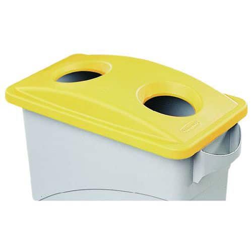 Grey closed lid for 60-l and 87-l Slim Jim Vented containers - Rubbermaid