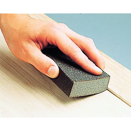 Abrasive foam block