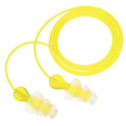 Tri-Flange reusable ear plugs