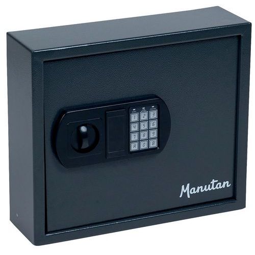 Electronic Key Cabinet - High-Security Metal Cupboard - Slimline Safes - Manutan Expert