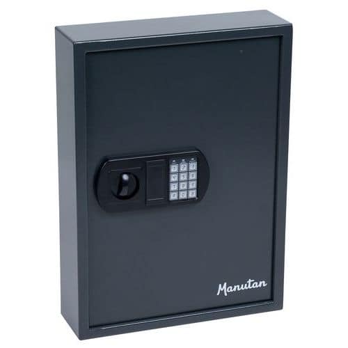 Electronic Key Cabinet - High-Security Metal Cupboard - Slimline Safes - Manutan Expert